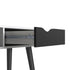 *Oslo Console Table 1 Drawer 1 Shelf in White and Black Matt